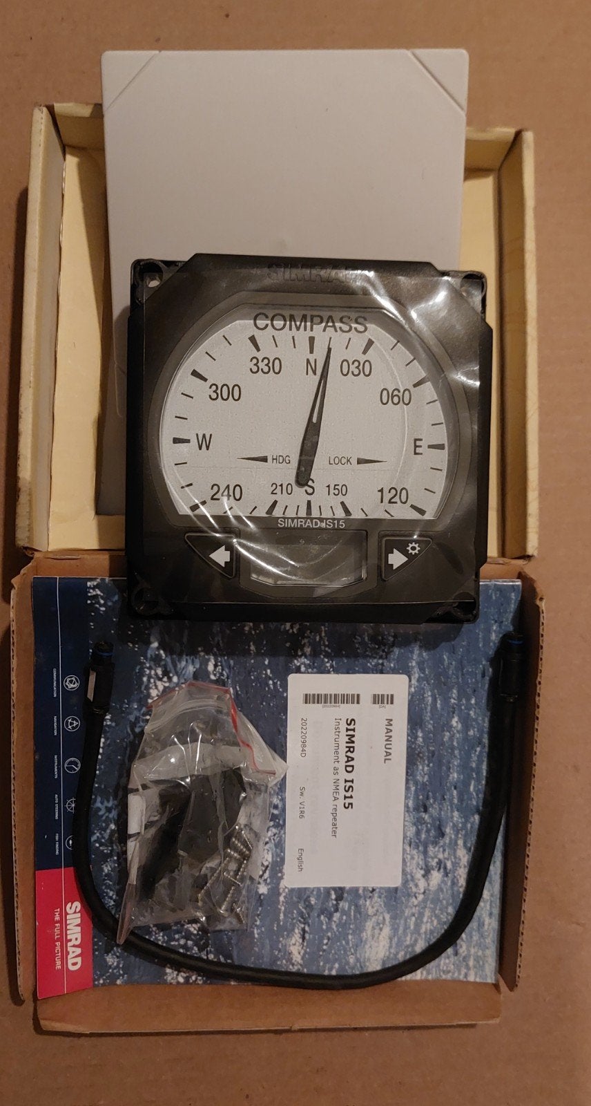 Simrad IS15 compass klokje, Watersport en Boten, Ophalen of Verzenden, Nieuw, Gps of Kompas