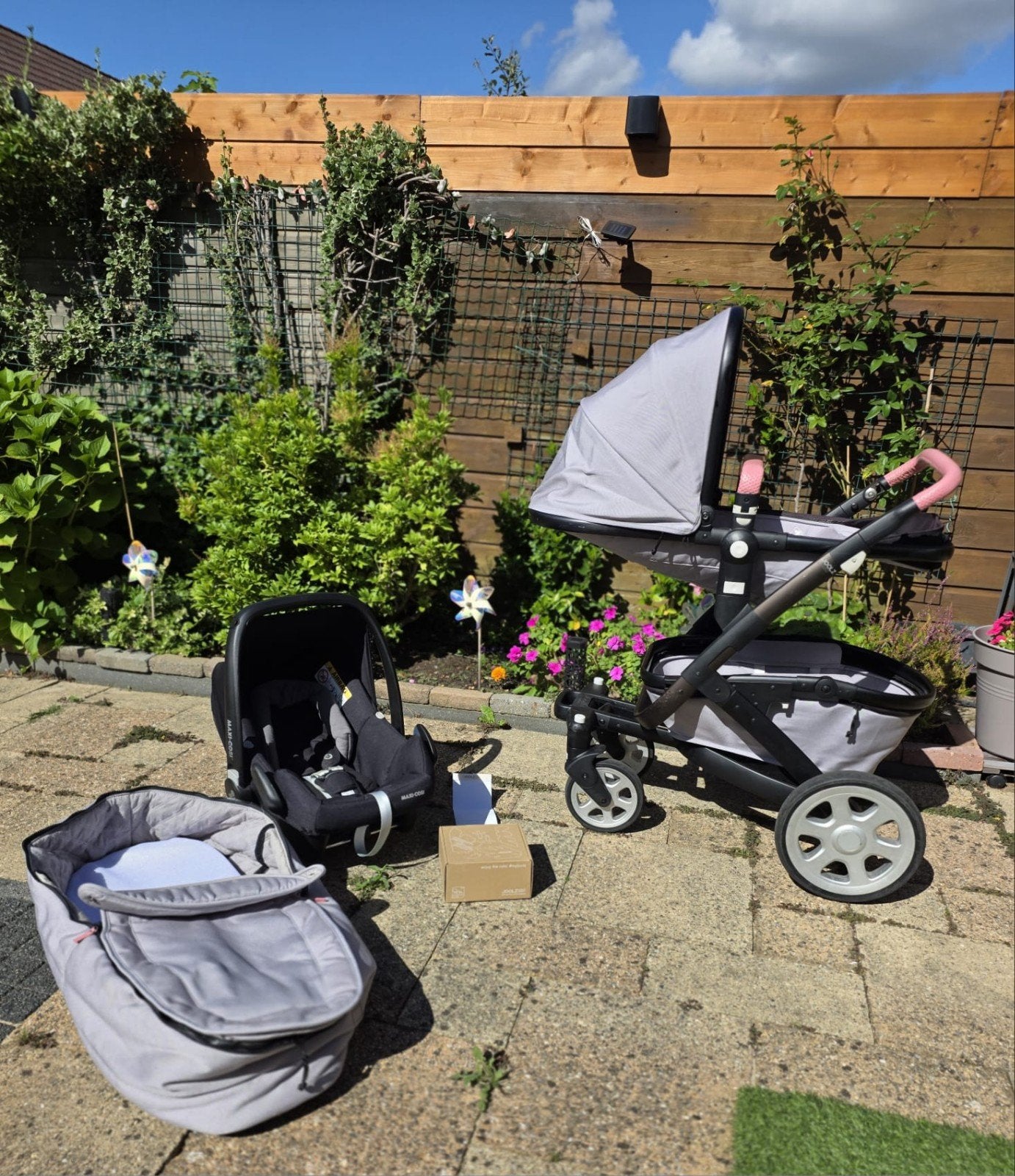 Joolz Geo2 combiwagen met maxi cosi, reiswieg en adapters, Ophalen, Gebruikt, Combiwagen, Met autostoeltje