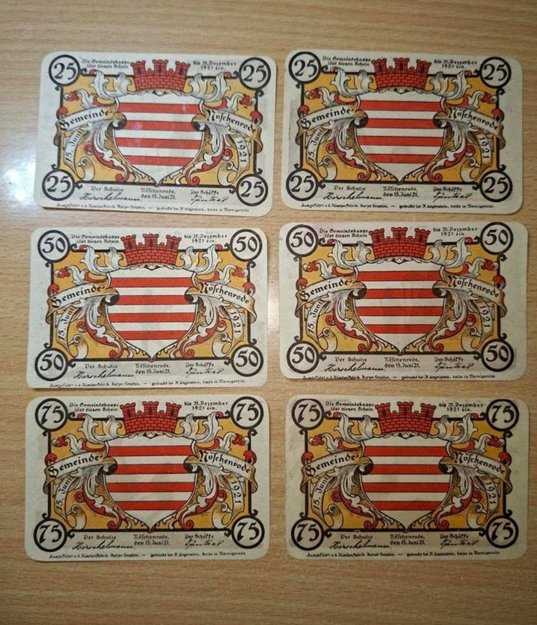 Duits Notgeld Nöschenrode Noodgeld, Ophalen of Verzenden, Duitsland
