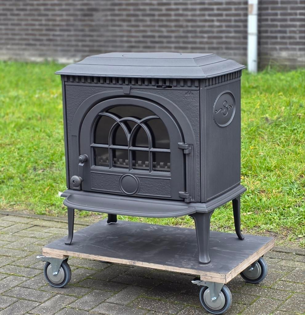 Houtkachel Jotul F8TD, Houtkachel, Ophalen of Verzenden, Zo goed als nieuw, Vrijstaand