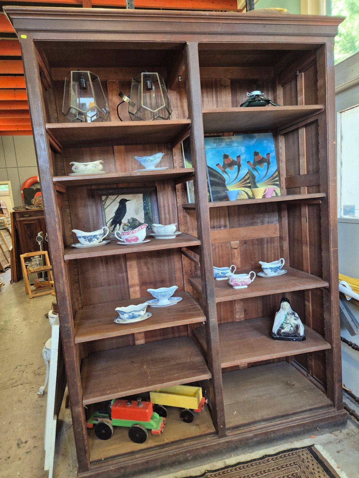open voorraadkast uit apotheek., Antiek en Kunst, Ophalen