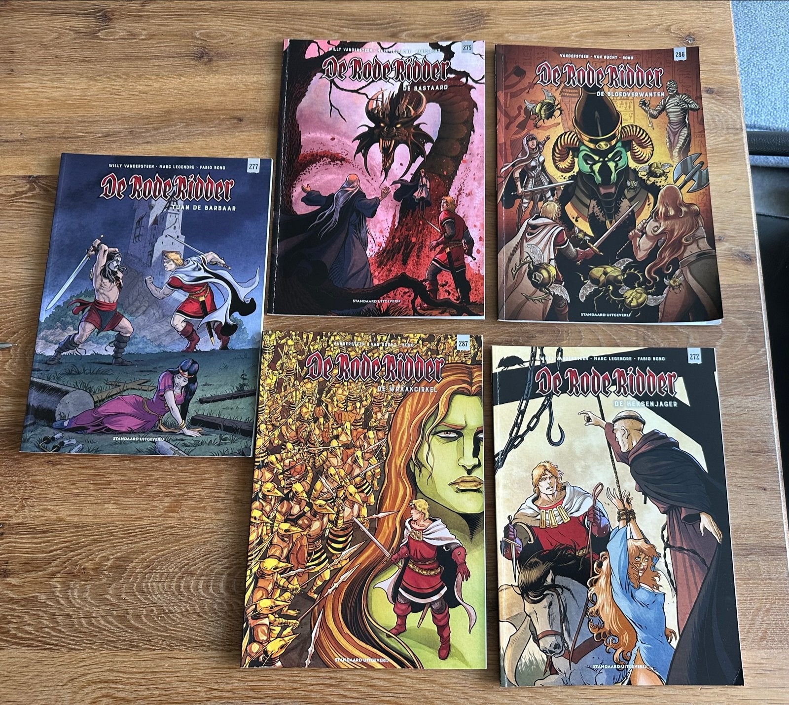 De Rode Ridder stripboeken - 5 delen of 5 euro per stuk, Meerdere stripboeken, Ophalen of Verzenden, Zo goed als nieuw