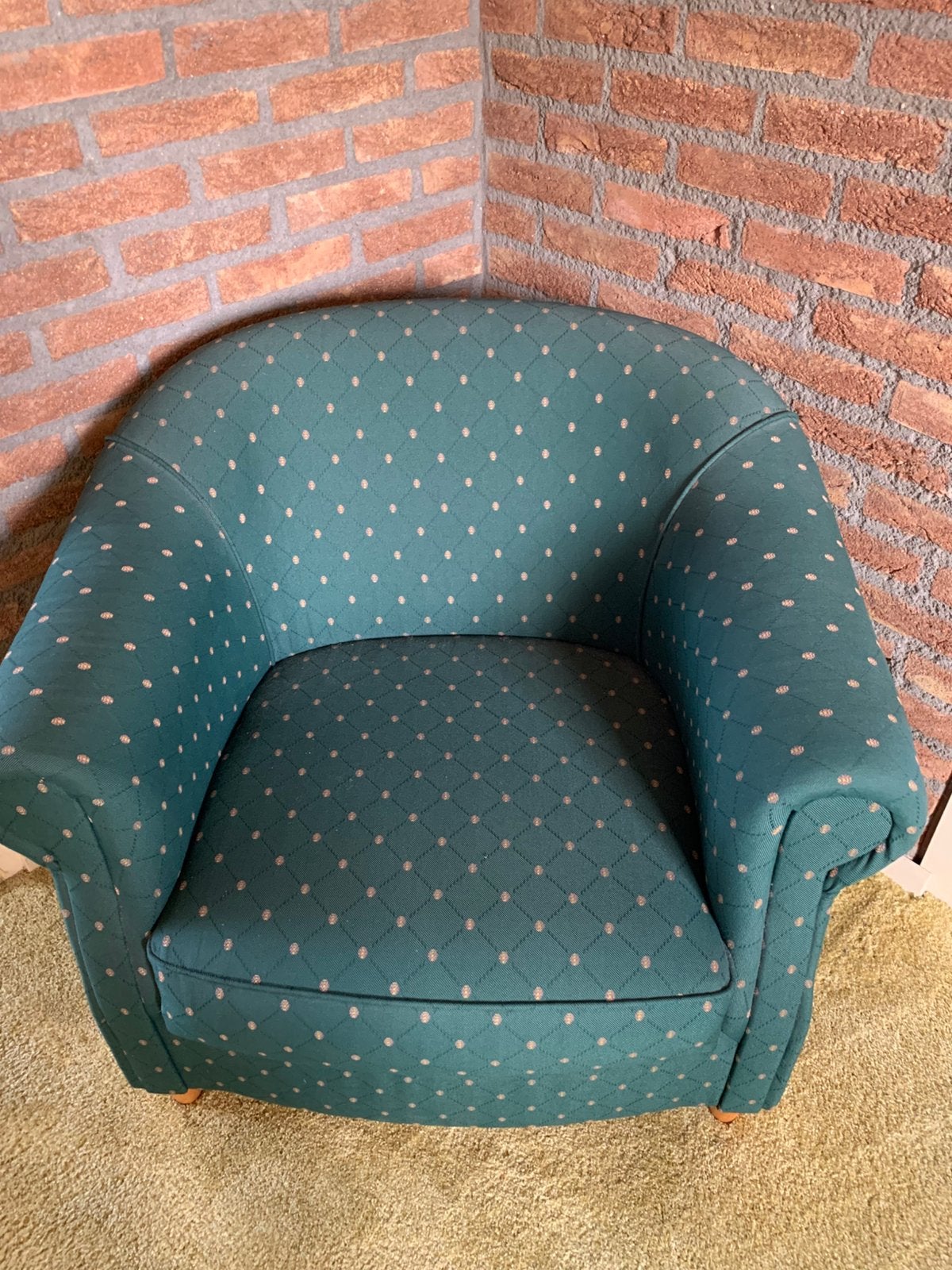 Fauteuils, Huis en Inrichting, Fauteuils, Ophalen, Gebruikt, 75 tot 100 cm, Stof