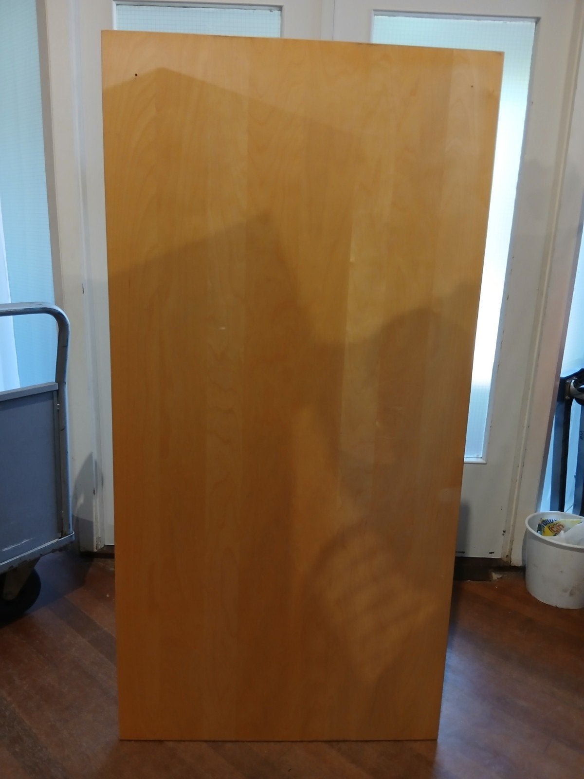 Ikea Galant, groot bureau 160x80,  metalen onderstel., Huis en Inrichting, Bureaus, Ophalen, Gebruikt, Metaal, In hoogte verstelbaar