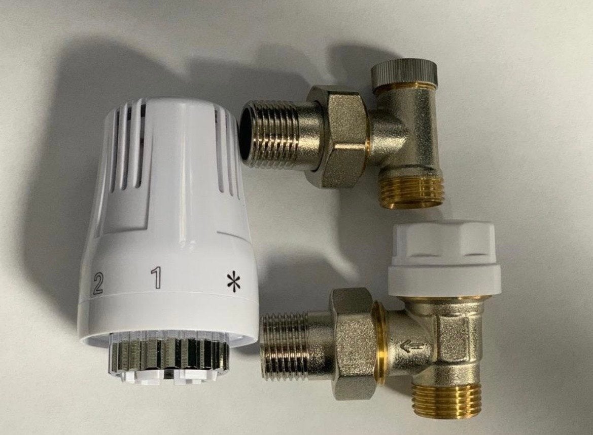 2x Oppio Universele Haakse Thermostaat Aansluitset, Doe-het-zelf en Verbouw, Verwarming en Radiatoren, Thermostaat, Minder dan 30 cm