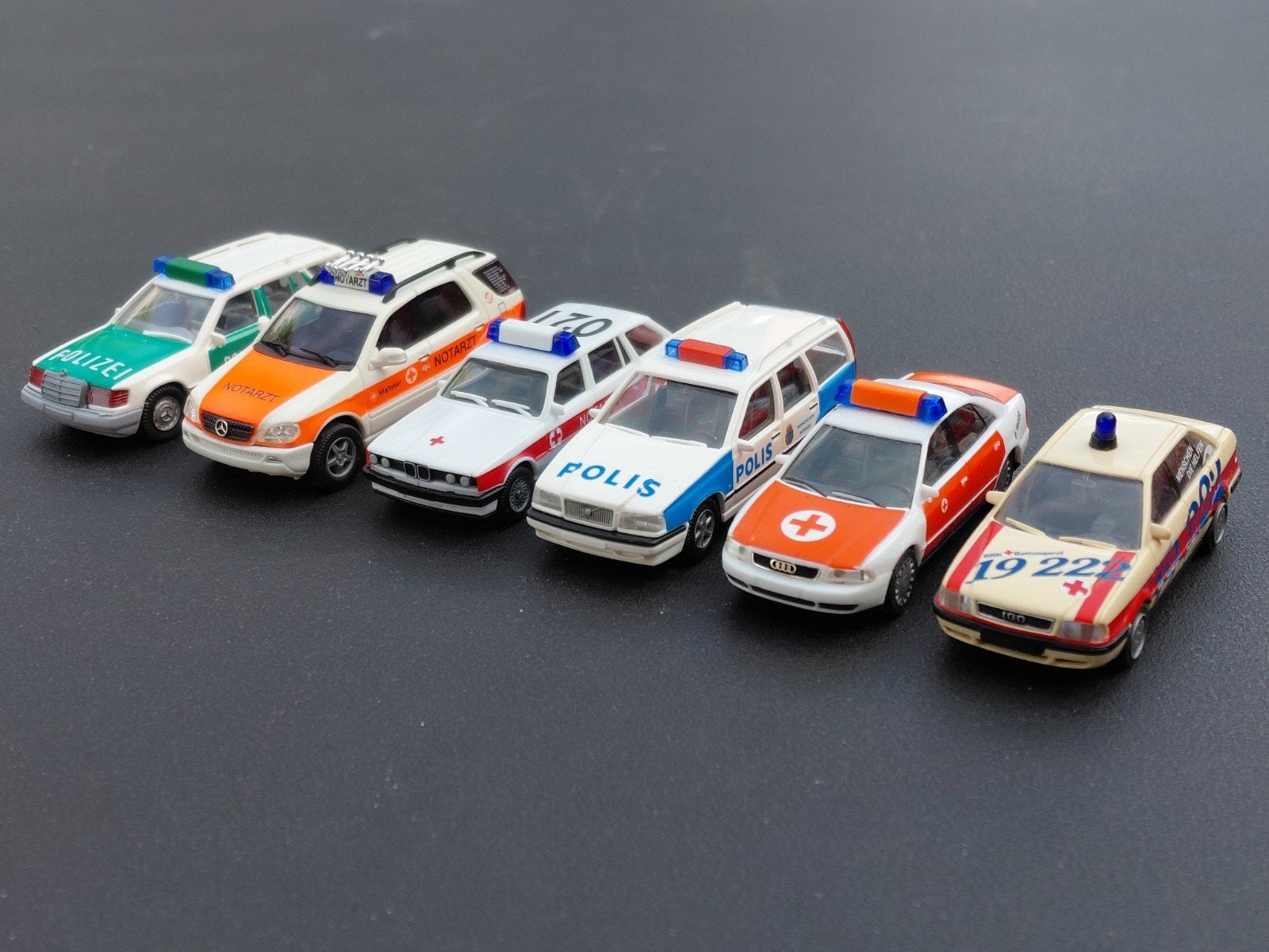 Busch Wiking Herpa Rietze politie & ambulance modelauto's, Ophalen of Verzenden, Zo goed als nieuw, Auto, Herpa