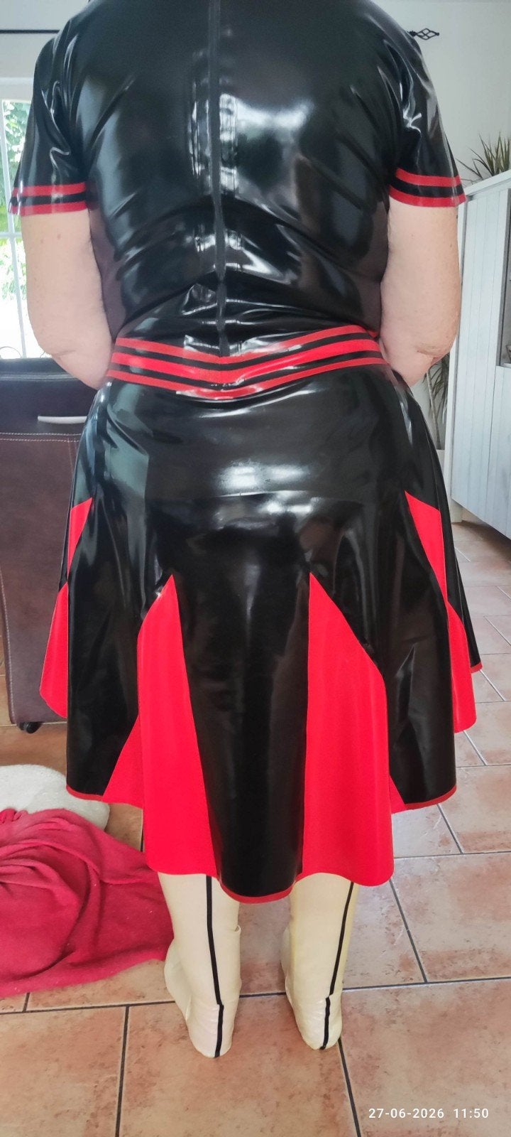 Latex jurk, Kleding | Dames, Verzenden, Nieuw, Maat 46/48 (XL) of groter, Carnaval