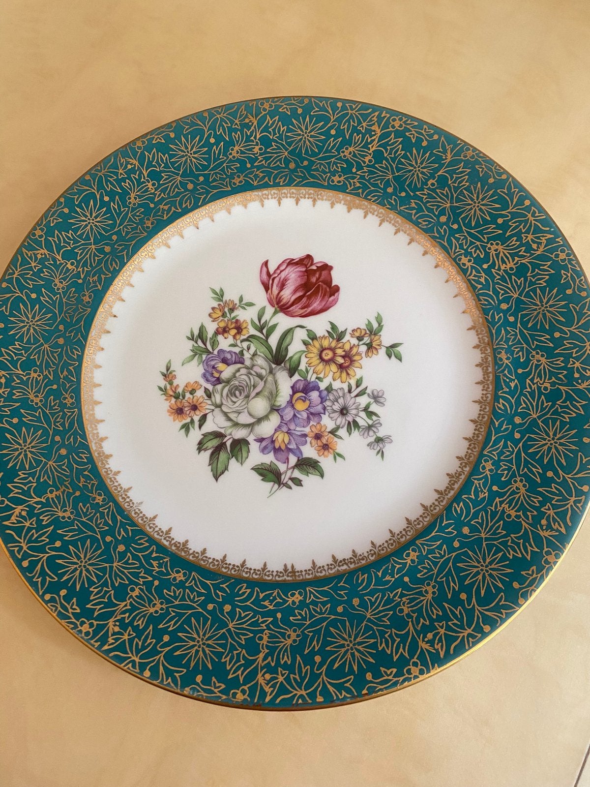 Vintage porseleinen bord  merk Pirkenhammer  Tsjechoslowakij, Ophalen of Verzenden