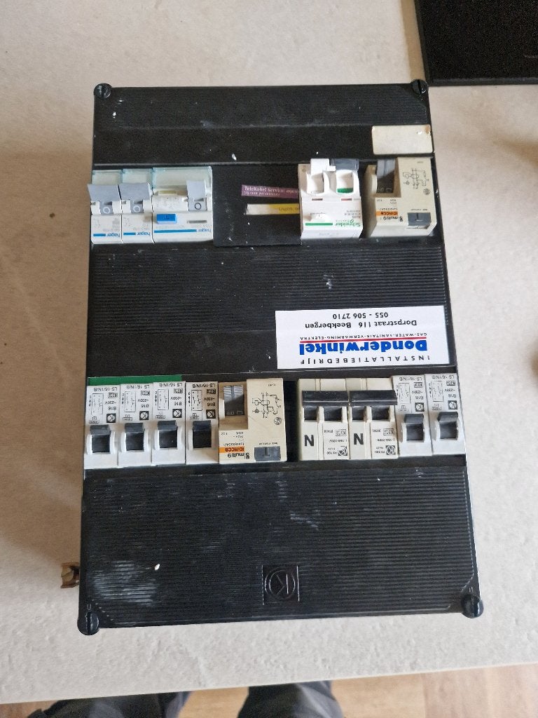 Gebruikte meterkast - functioneel of voor onderdelen, Doe-het-zelf en Verbouw, Ophalen, Gebruikt, Groepenkast