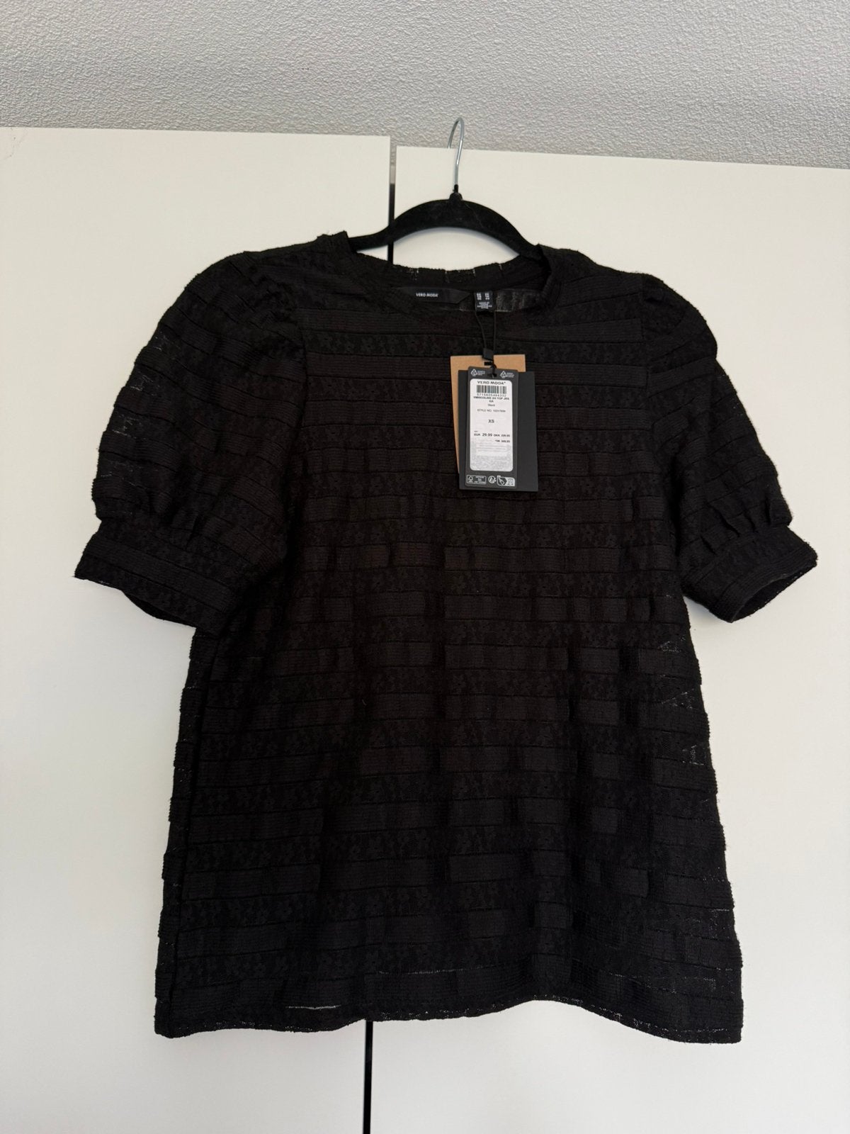 Shirt met pofmouwen Vero Moda maat XS, Ophalen of Verzenden, Zo goed als nieuw, Maat 34 (XS) of kleiner, Korte mouw