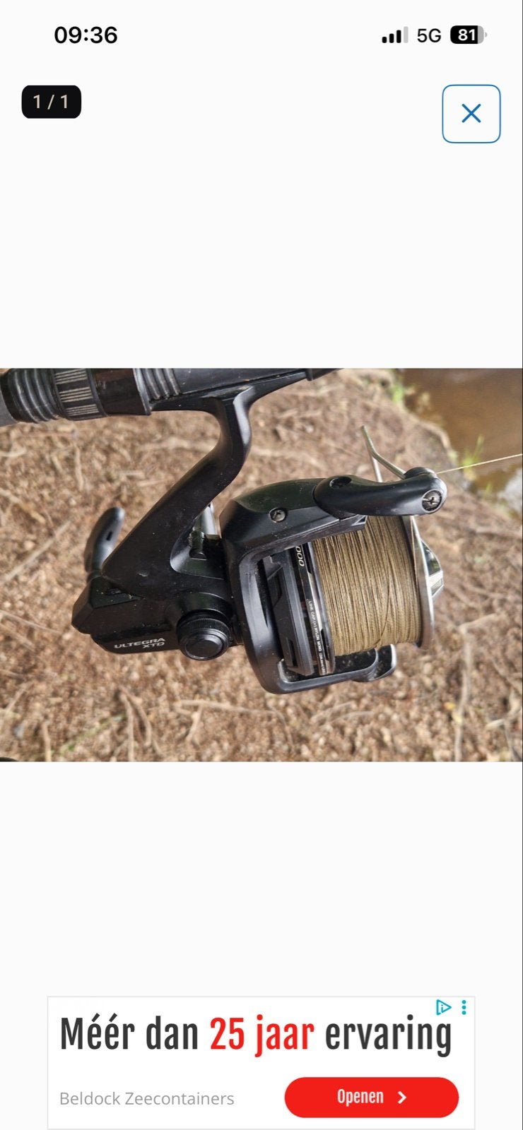 3 stuks Shimano Ultegra XTD 14000 incl. Reserve spoelen., Watersport en Boten, Ophalen of Verzenden, Gebruikt, Molen