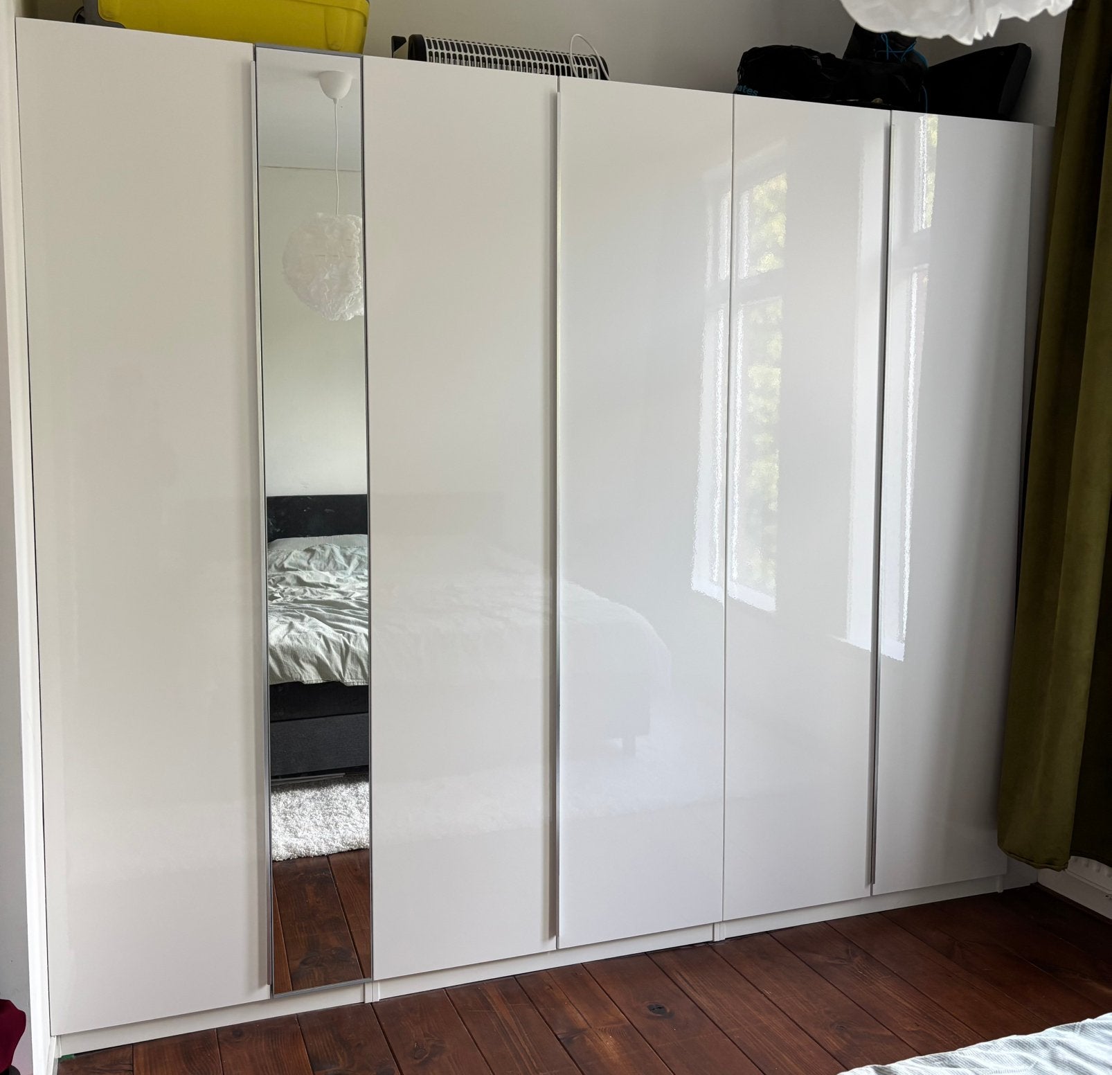 Ikea pax 5 deuren Fardal hoogglans wit 50x299, Ophalen, 200 cm of meer, 50 tot 100 cm, Zo goed als nieuw