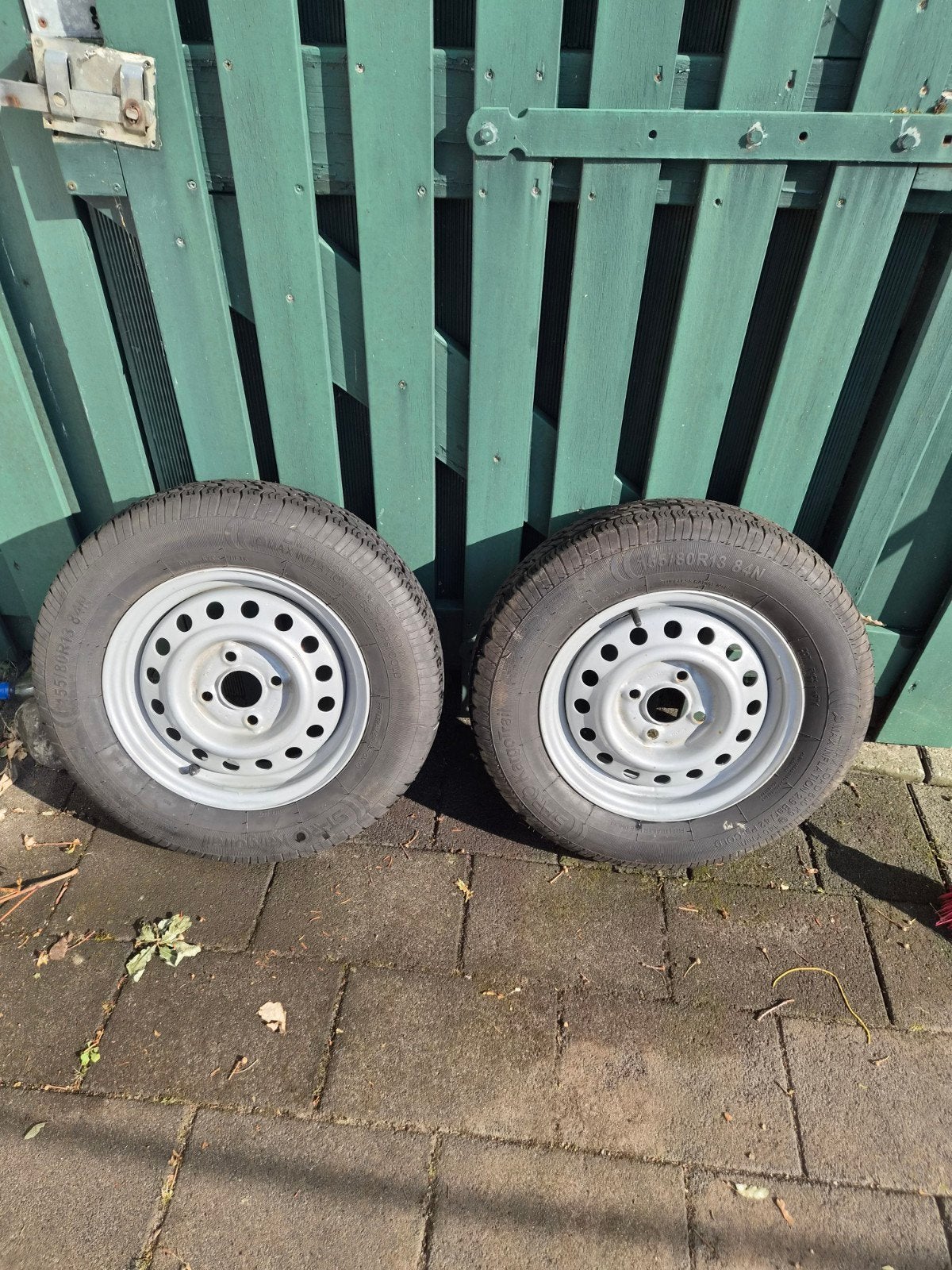Stalen velgen met KargoTrail banden 155/80R13 84N, Auto-onderdelen, Banden en Velgen, Gebruikt, 155 mm, 13 inch, Banden en Velgen