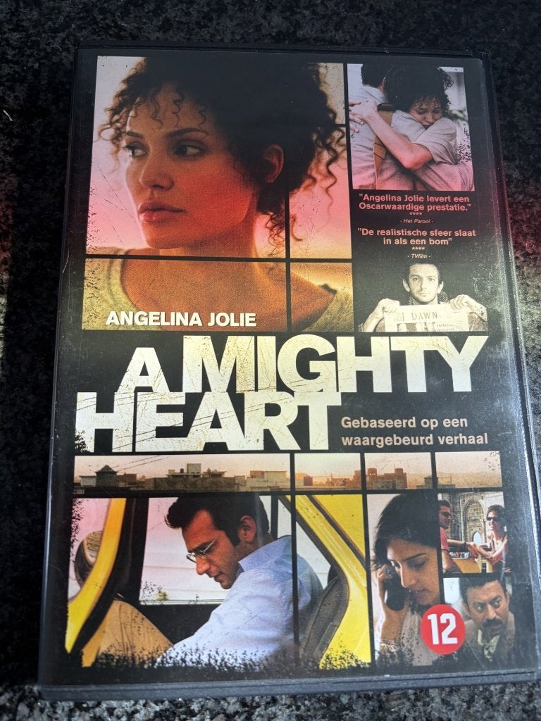 A mighty heart /dvd ned ondertiteling/ met angelina jolie, Alle leeftijden, Ophalen of Verzenden, Zo goed als nieuw