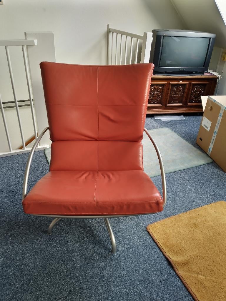 Fauteuil Uncle Sam Retro - Harvink klassieker, Ophalen, 75 tot 100 cm, Leer, 50 tot 75 cm