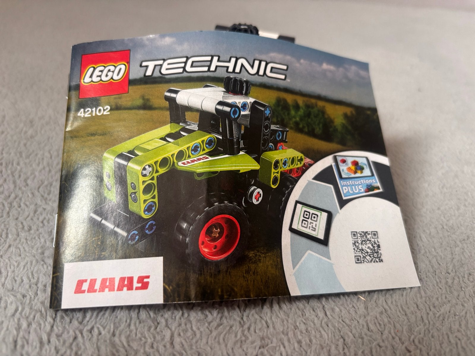 LEGO Technic 42102 Claas Xerion Tractor met handleiding, Ophalen of Verzenden, Zo goed als nieuw, Overige merken