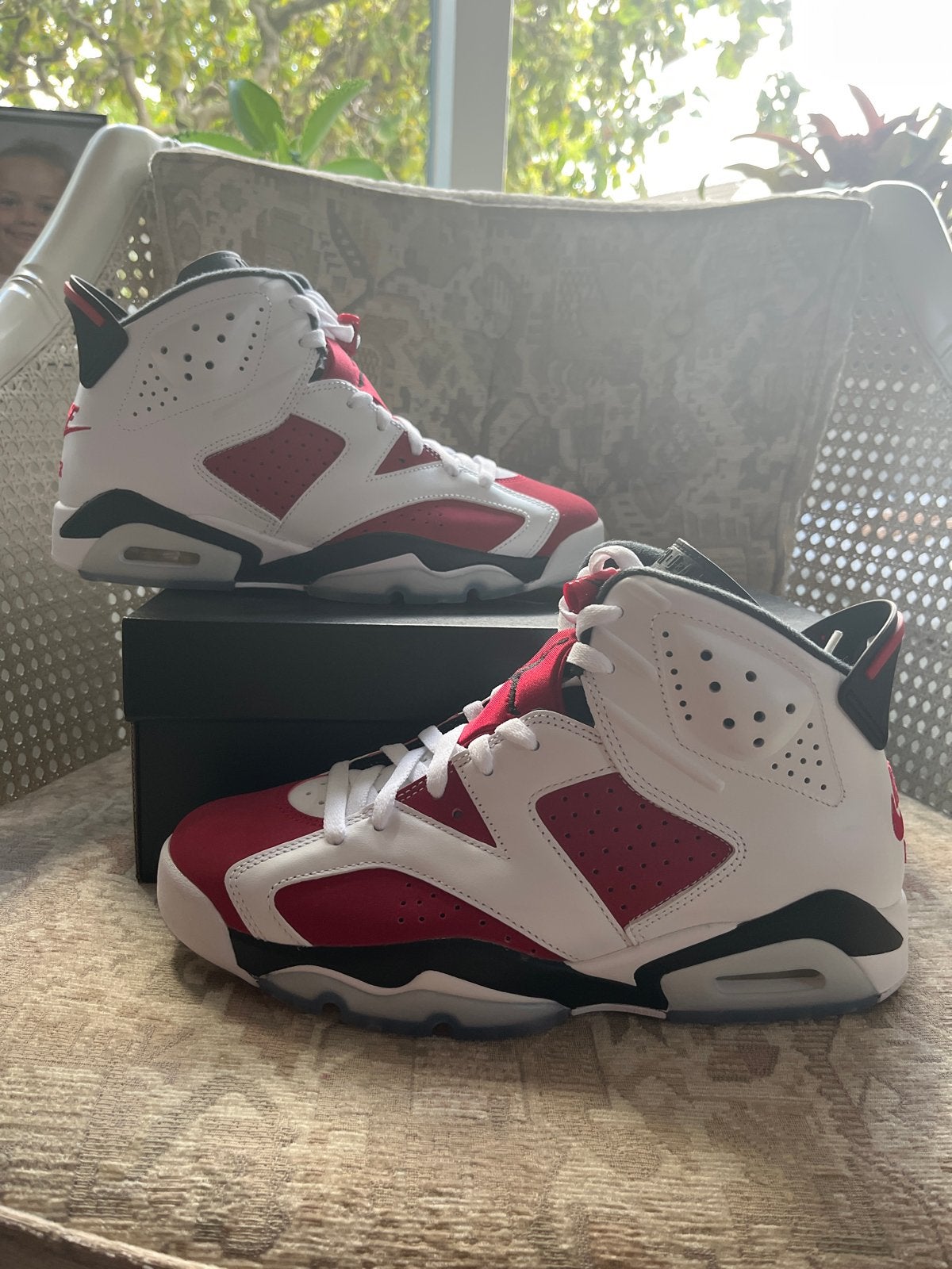 Nike Air Jordan 6 Retro Carmine 2021 - 42 (NIEUW), Ophalen, Nieuw, Wit, Sneakers of Gympen