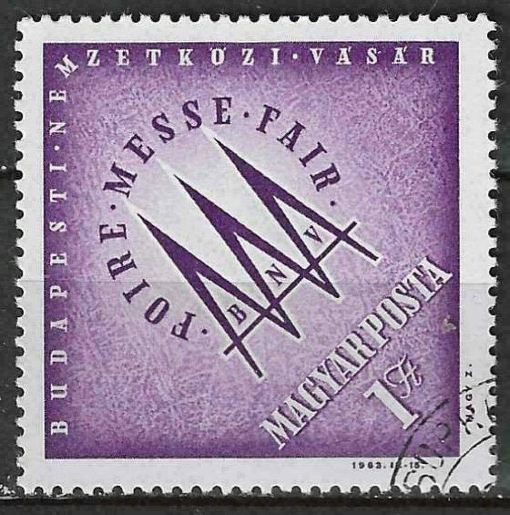 Hongarije 1963 - Yvert 1547 - Internationale Beurs  (ST), Verzenden, Gestempeld