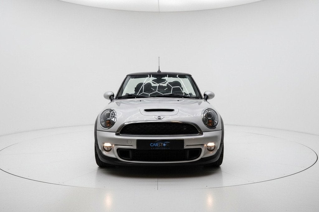 Mini Cabrio 1.6 Cooper S AUTOMAAT PDC LEER NAVI STOELVERW, Euro 5, 15 km/l, Gebruikt, Zwart