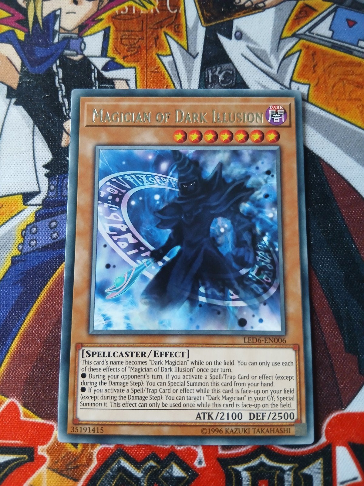 Magician of Dark Illusion - Rare LED6 - Yu-Gi-Oh, Hobby en Vrije tijd, Verzamelkaartspellen | Yu-gi-Oh!, Ophalen of Verzenden