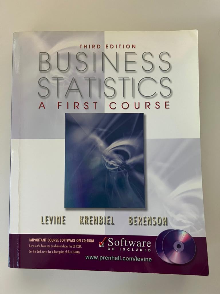 Business Statistics A First Course - Levine, Boeken, Ophalen of Verzenden, Gelezen, Economie en Marketing