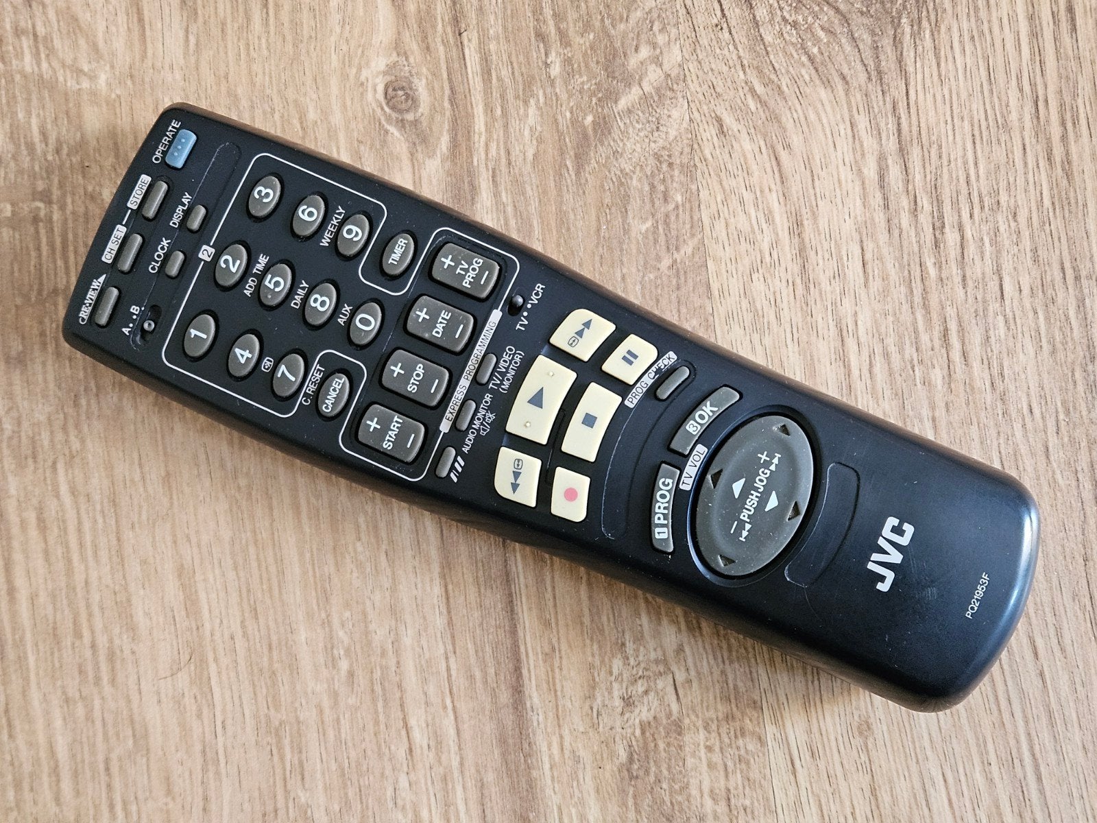 JVC PQ21953F Afstandsbediening voor TV/VCR, Ophalen of Verzenden, Gebruikt, Origineel, Tv