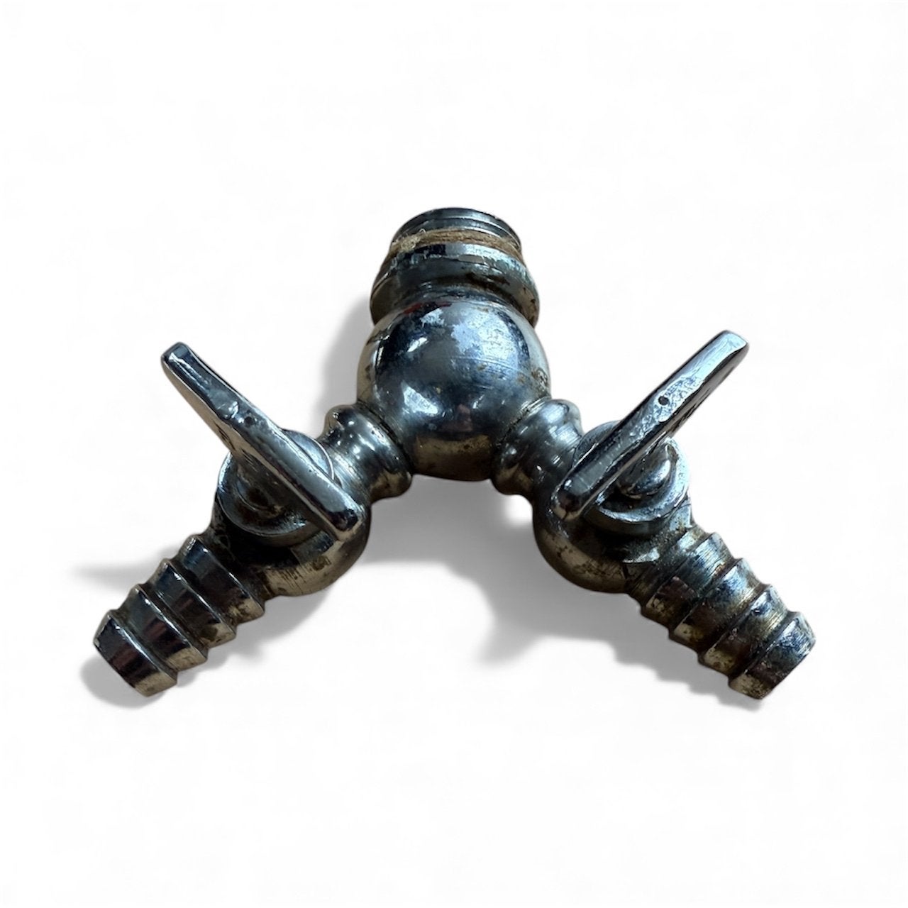 Waterkraan splitser met 2 uitgangen, Ophalen of Verzenden, Gebruikt, Tuinslangkoppeling