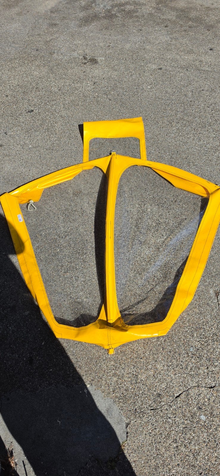 Gele fietskar regenhoes/windscherm, Ophalen of Verzenden