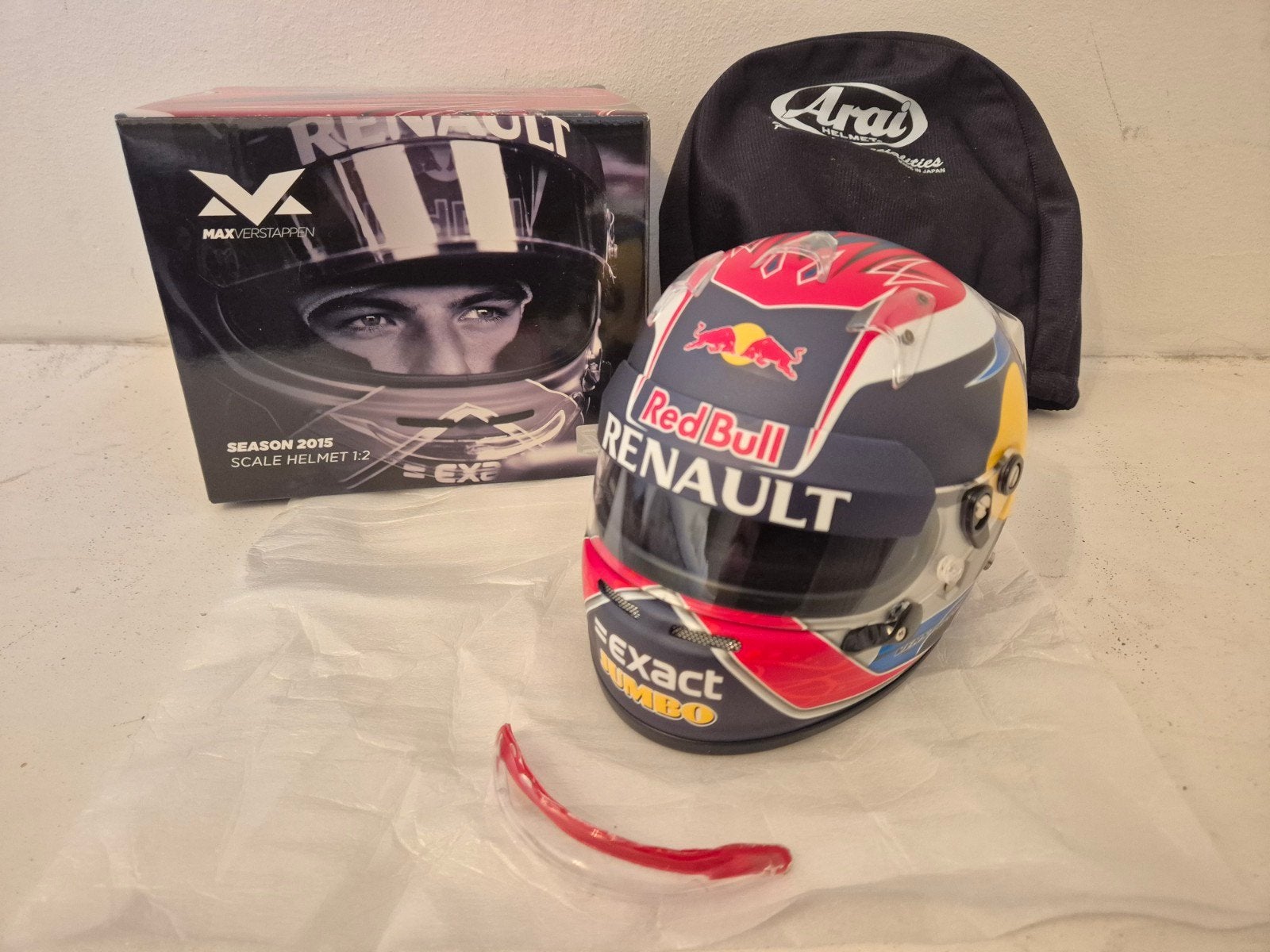 MAX  VERSTAPPEN 1:2 SEIZOENSHELM SEASON 2015 TORO ROSSO F1, Ophalen, Nieuw, Formule 1
