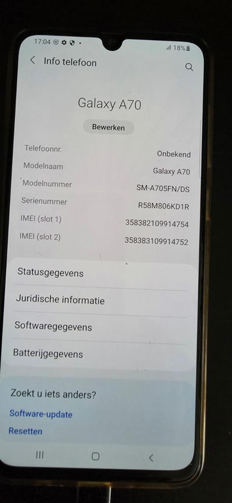 3 x Samsung tefeloon, Telecommunicatie, 128 GB, Ophalen of Verzenden, Zwart