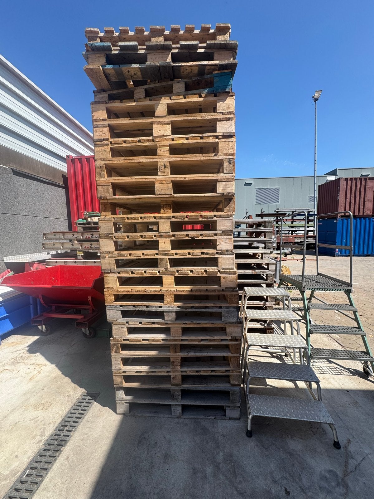 Gebruikte Pallets - Diverse Houtsoorten, Ophalen, Gebruikt, 50 mm of meer, Pallet
