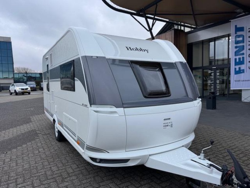 Hobby De Luxe 460 SL 2027 BLACKLINE / MOVER + THULE LUIFEL, Hobby, Luifel, 2 aparte bedden, Bedrijf