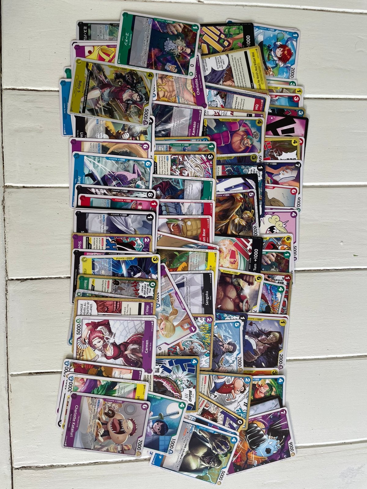 One Piece kaarten, Ophalen of Verzenden, Gebruikt
