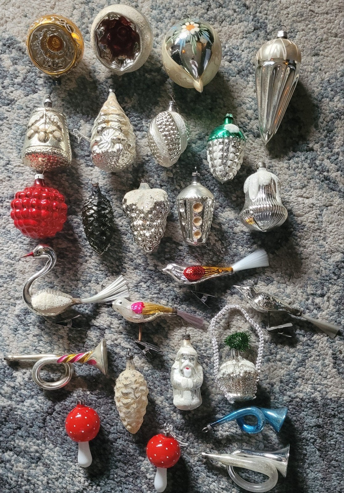 oude antieke kerstballen ornamenten, Diversen, Kerst, Ophalen of Verzenden, Gebruikt