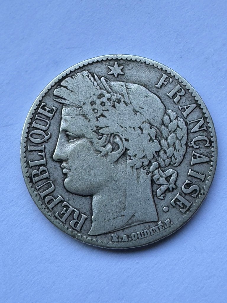 Frankrijk - 1 Franc 1888, Verzenden, Frankrijk, Losse munt, Zilver