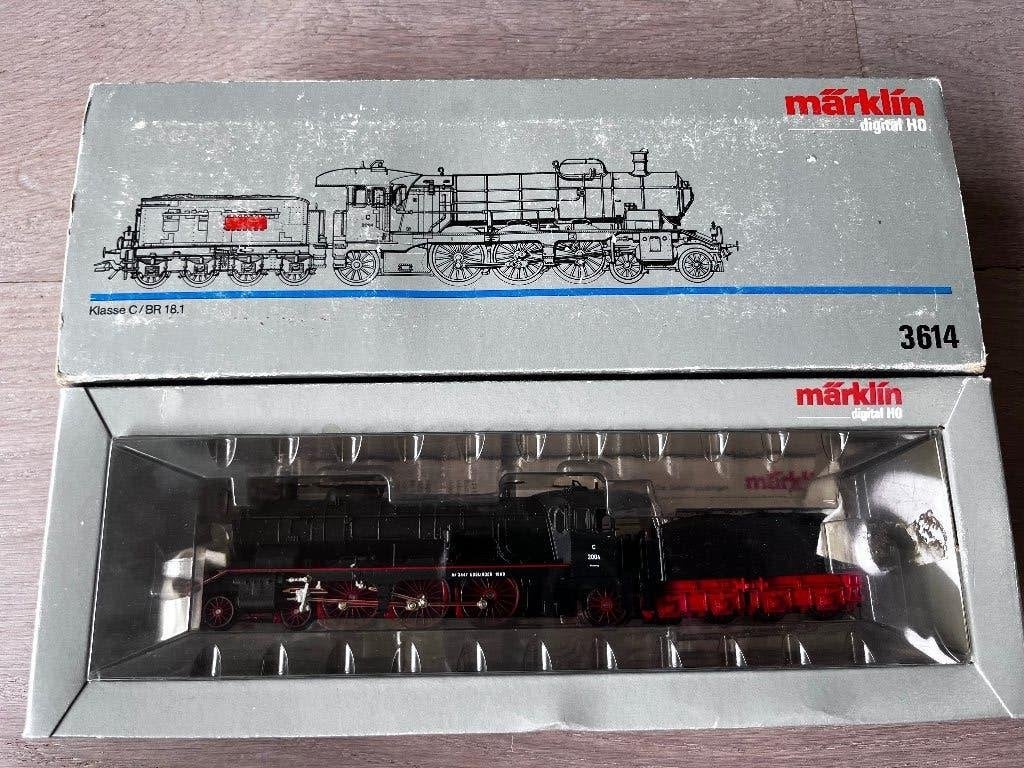 Marklin 3614 ho locomotief nieuwstaat, Wisselstroom, Locomotief, Verzenden, Zo goed als nieuw