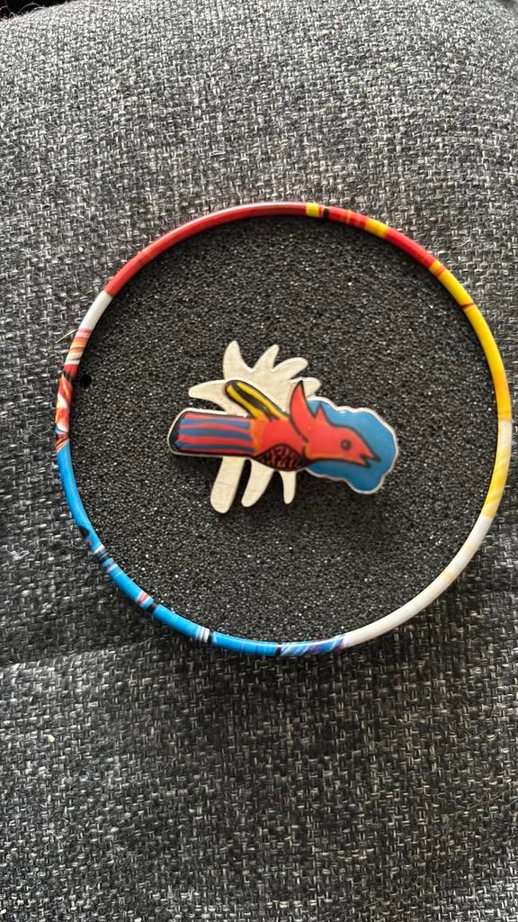Zilveren broche Corneille, Ophalen, Nieuw, Minder dan 4 cm, Zilver