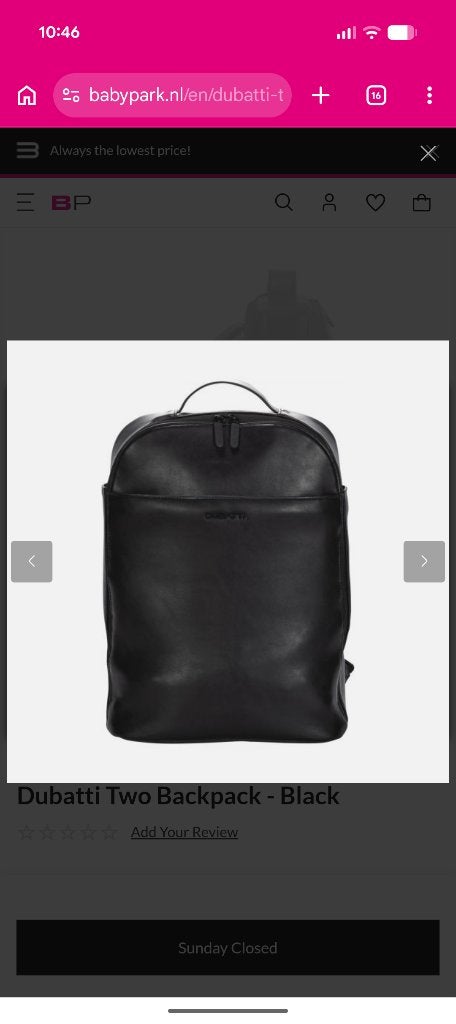 Luiertas Dubatti two Backpack nieuw, Zwart, Dubatti, Nieuw, Ophalen of Verzenden