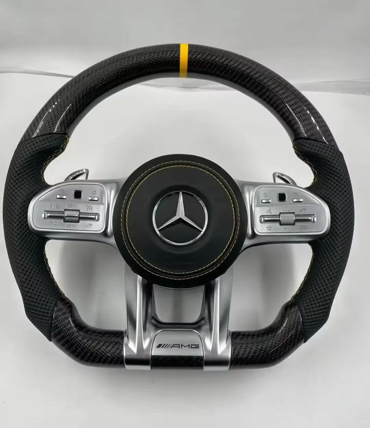 Mercedes AMG sturen CARBON / LEER / SUEDE, Auto-onderdelen, Besturing, Ophalen of Verzenden, Nieuw, Mercedes-Benz