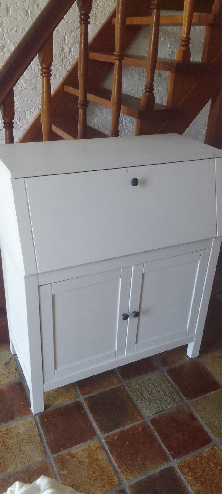 Bureau Ikea wit met klep, Ophalen, Gebruikt