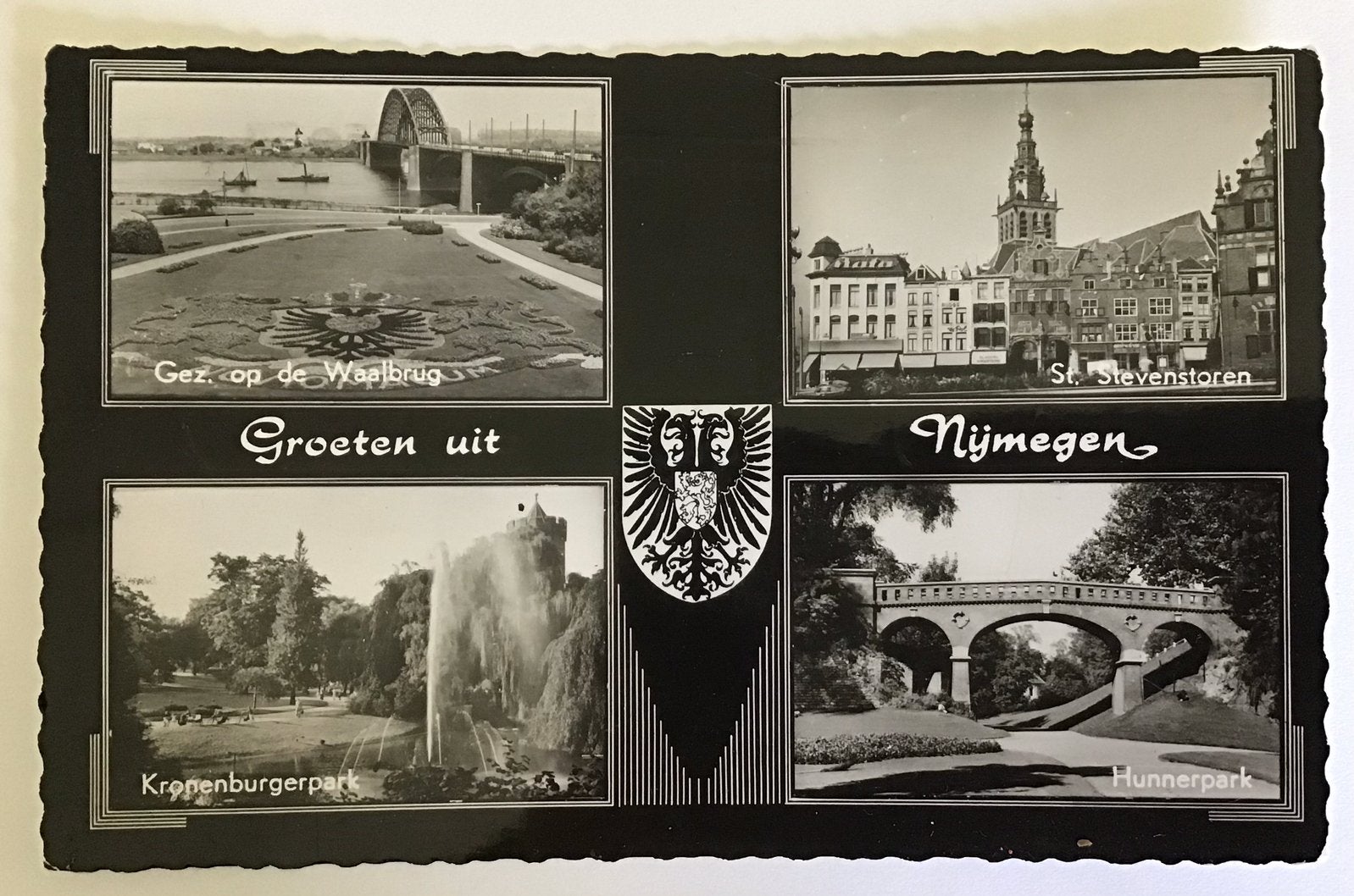 Ansichtkaart Nijmegen, GOUDEN VIERDAAGSE 1966, Ophalen of Verzenden, 1960 tot 1980, Gelopen, Gelderland