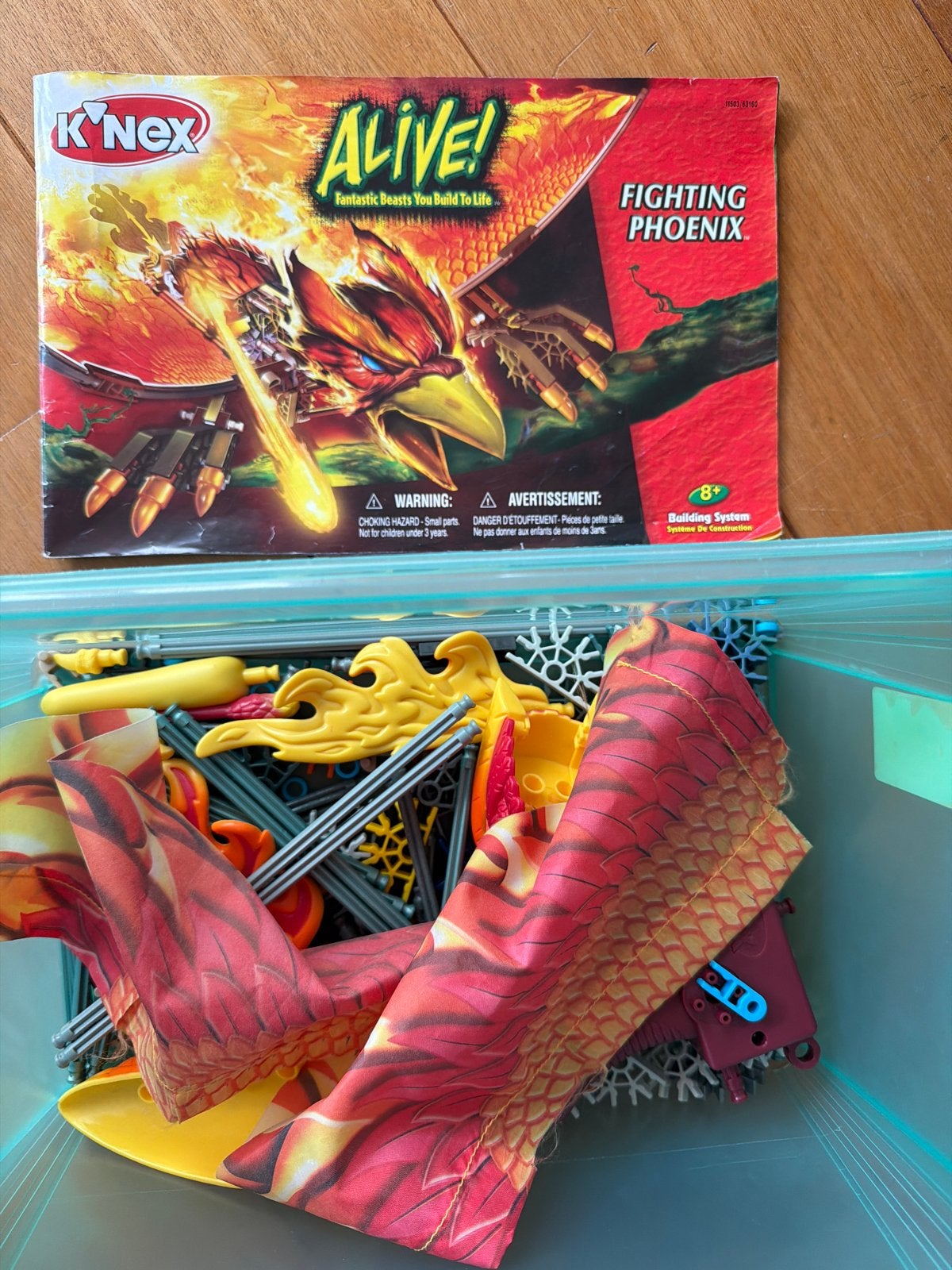 K'nex Alive! Fighting Phoenix Bouwset - Zo goed als nieuw, Ophalen of Verzenden, Zo goed als nieuw, K'nex