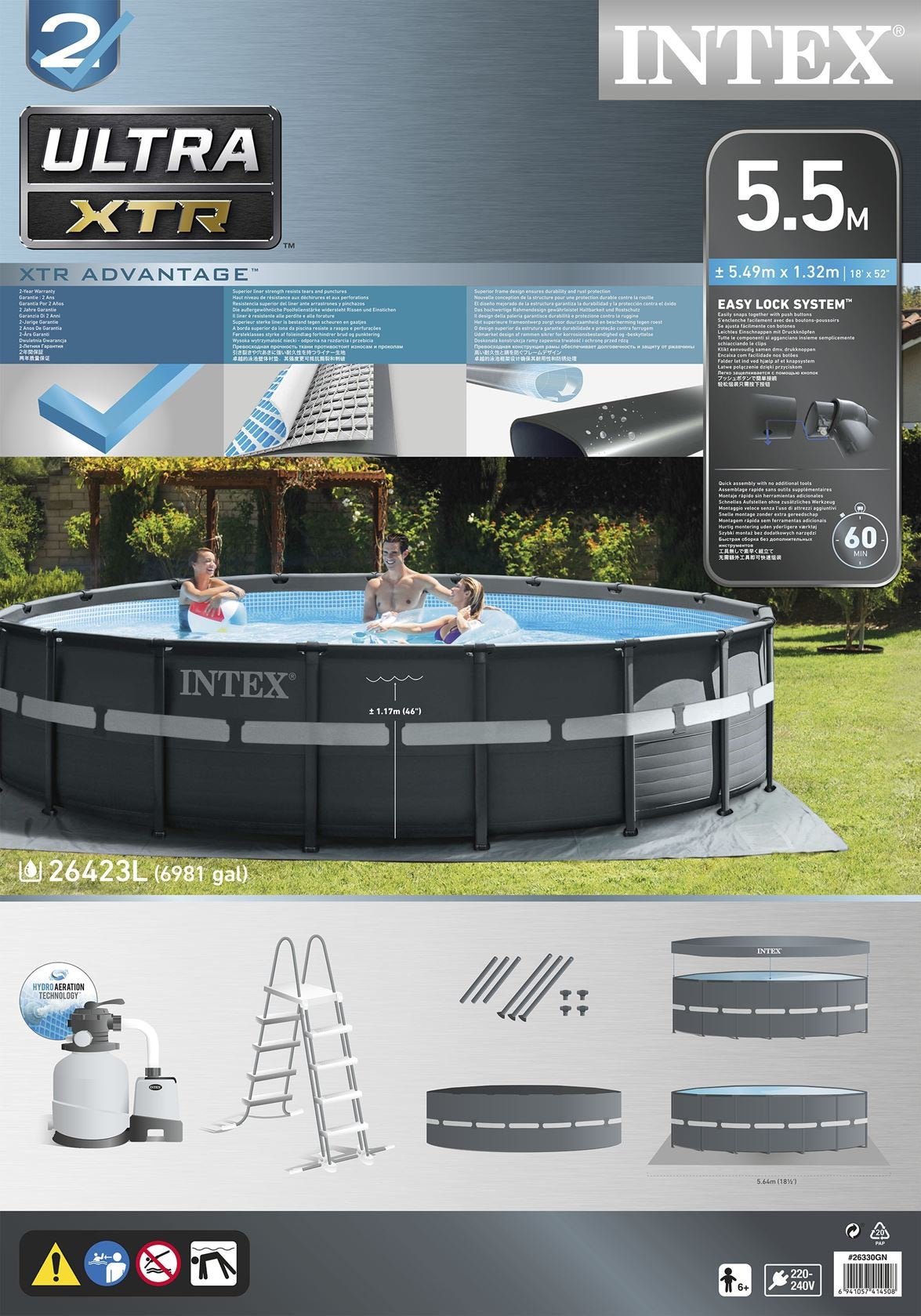 Intex XTR Ultra frame 549x132 NIEUW MODEL, Ophalen, Nieuw