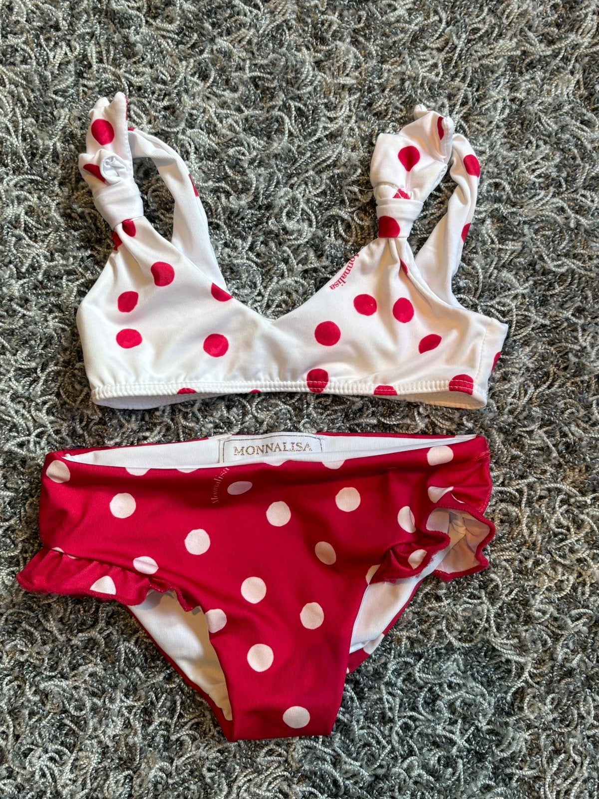 Monnalisa bikini 12 maanden, Meisje, Ophalen of Verzenden, Zo goed als nieuw, Bikini