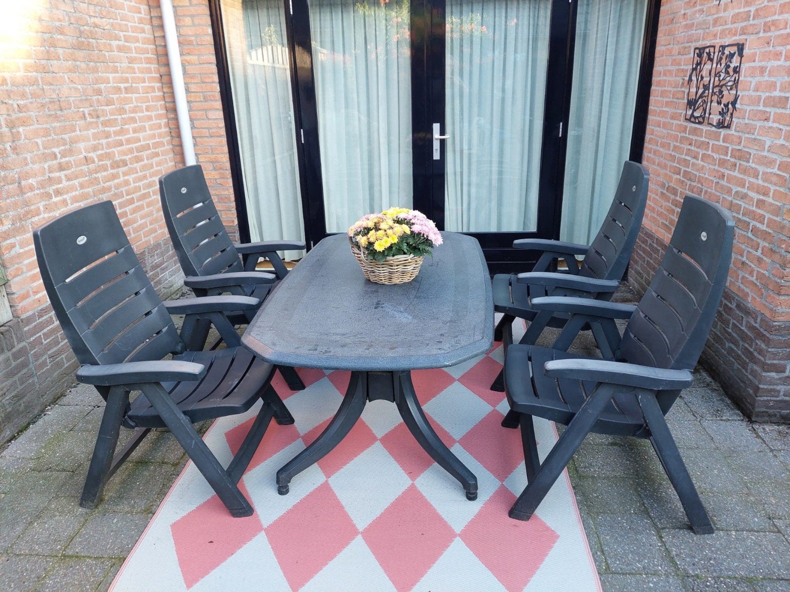 Tuinset Hartman, Ophalen, 4 zitplaatsen, Kunststof, Gebruikt