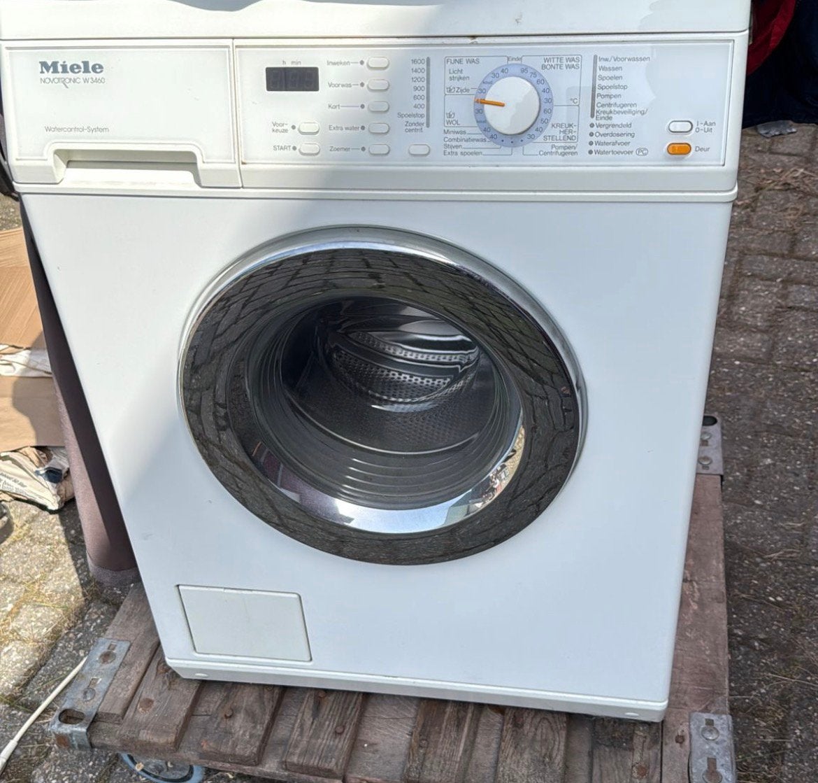 Wasmachine Mierle novotronic W3460, Witgoed en Apparatuur, Ophalen, Zo goed als nieuw, 1600 toeren of meer, 85 tot 90 cm