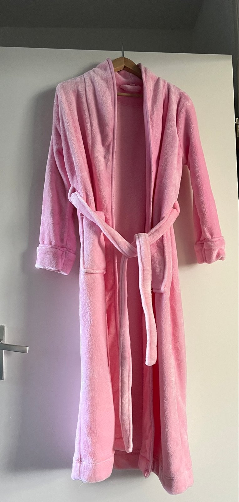 Roze badjas, maat M, Ophalen, Zo goed als nieuw