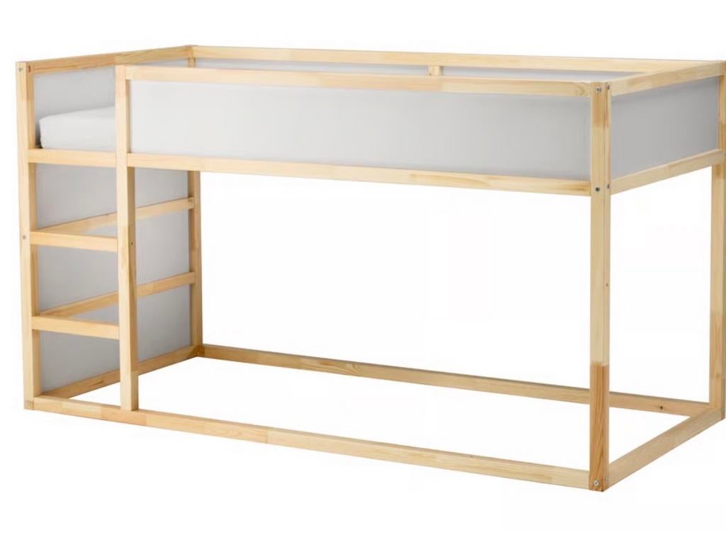 IKEA KURA omkeerbaar bed - grenen/wit, Ophalen, Eenpersoons, Minder dan 160 cm, Zo goed als nieuw