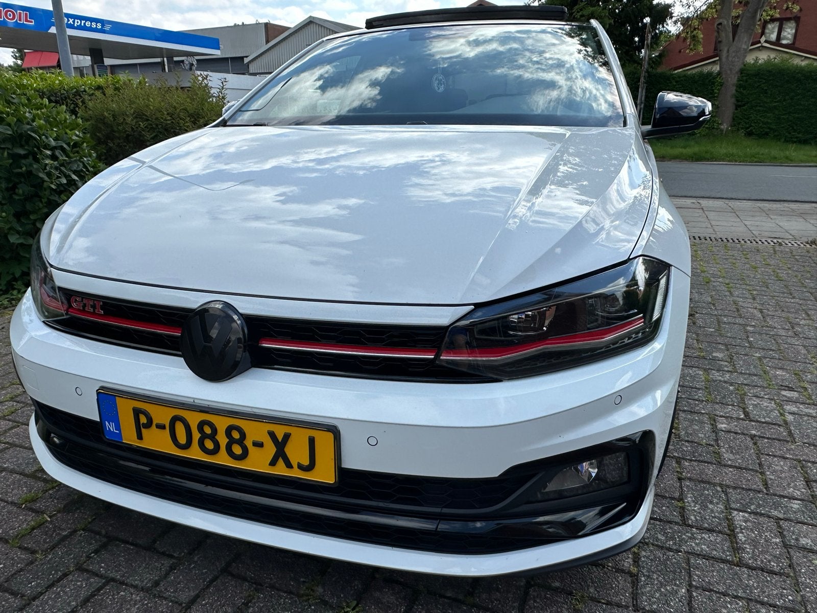 Volkswagen Polo 2.0 TSI  GTI 200pk 6-DSG 2018 Wit parelmoer, Auto's, Stof, 4 cilinders, 1984 cc, Wit