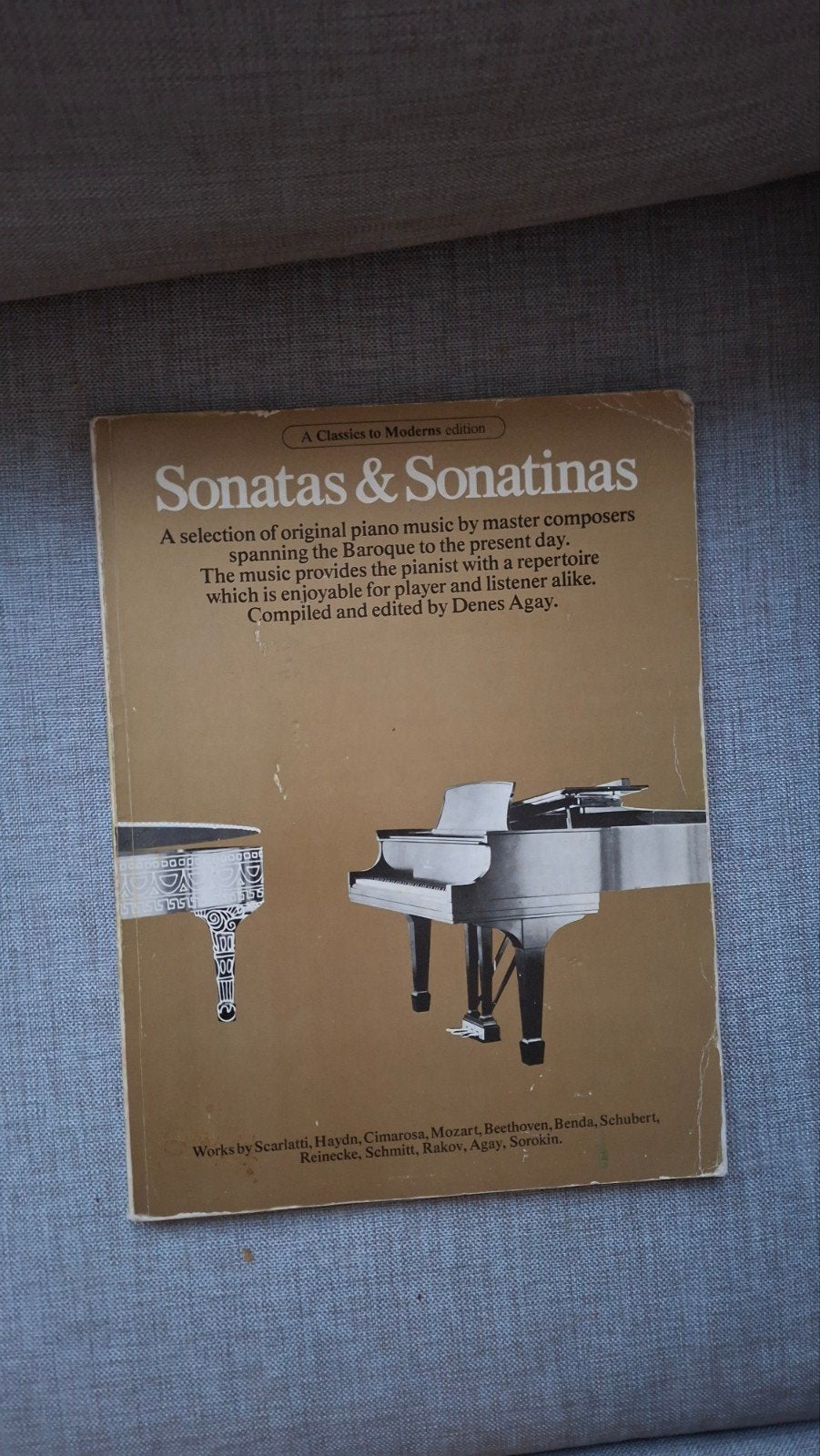 Pianoboek Sonatas Classic to Moderns, Gebruikt, Klassiek, Ophalen of Verzenden, Keyboard